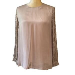 French Connection Sunspark Blush Longsleeve Tunic Size 6